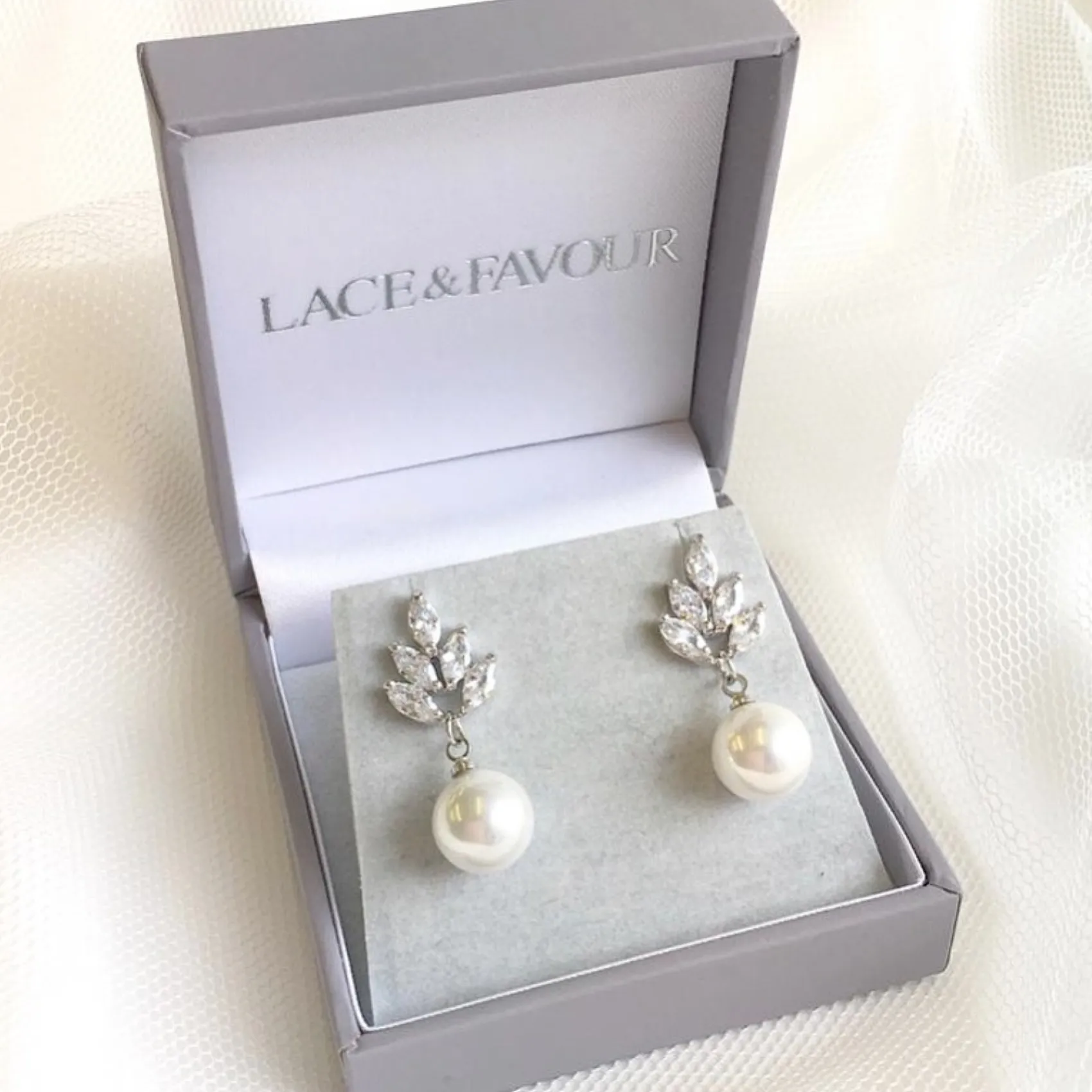 Lace & Favour Wien Vintage Perle Tropfen Hochzeit Ohrringe* Geschenke Für Die Braut | Vintage Hochzeitsschmuck