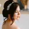 Twilight Designs Yvette Vintage Diamante und Perle Seite Stirnband* Vintage-kopfbedeckungen | Perlen-haarschmuck